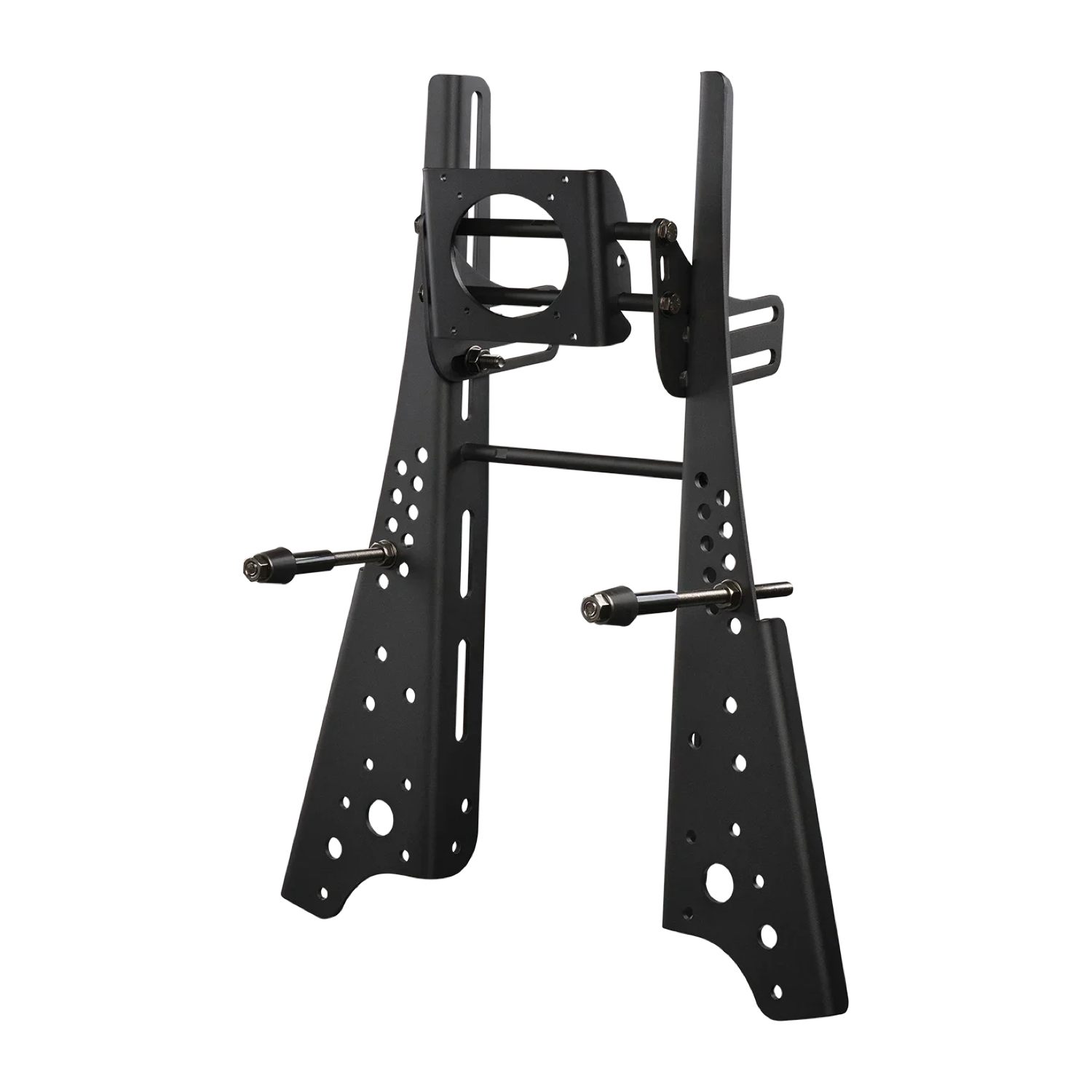 Black Fanatec CSL Cockpit monitor holder with VESA plate and two support rods